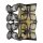 Wandlampe innen Kristall H: 18 cm E14 in Messing Schwarz