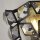 Wandlampe innen Kristall H: 18 cm E14 in Messing Schwarz