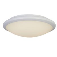 LED Deckenleuchte IP44 Ø 30,5 cm rund Weiß...