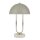 Tischlampe Grau Wei&szlig; 40,5 cm hoch &Oslash; 25 cm G9 Metall