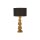 Tischlampe Schwarz Gold 51,5 cm hoch E27 Stoff Resin Affen