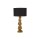 Tischlampe Schwarz Gold 51,5 cm hoch E27 Stoff Resin Affen