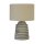 Tischleuchte Beton Stoff 43 cm Ø 30 cm Grau E14 Modern