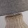 Tischleuchte Rattan Leinen 48 cm hoch E14 Grau Natur Boho