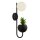 Wandlampe Schwarz Wei&szlig; G9 H: 46 cm Metall mit Topf
