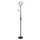 LED Deckenfluter dimmbar 193 cm 3000 K Schwarz Lesearm