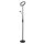 LED Deckenfluter dimmbar 193 cm 3000 K Schwarz Lesearm