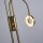 LED Deckenfluter Leselampe Dimmer 193 cm in Messing 3000 K