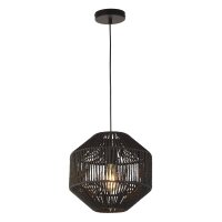H&auml;ngeleuchte Seil Schwarz E27 &Oslash; 30 cm H: max....
