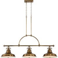 Pendelleuchte RURAL Messing Lampe 3xE27 L:133cm