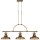 Pendelleuchte RURAL Messing Lampe 3xE27 L:133cm