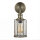 Wandleuchte E27 in Messing Antik Klar Glas Metall Vintage