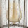 Wandleuchte E27 in Messing Antik Klar Glas Metall Vintage
