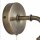 Wandleuchte E27 in Messing Antik Klar Glas Metall Vintage