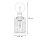 Wandleuchte E27 in Messing Antik Klar Glas Metall Vintage