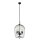 Pendelleuchte 5-flammig Schwarz E14 Ø 36 cm Metall Kristall