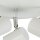 LED Deckenstrahler Weiß 3000 K 3-flammig Ø 26 cm rund
