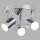 Deckenspot LED verstellbar D: 26 cm Chrom rund