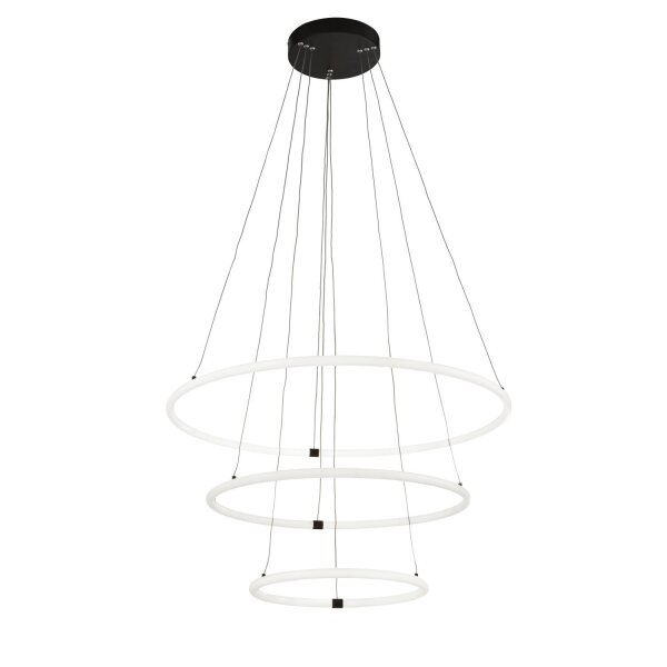 Kronleuchter LED Schwarz Weiß 3000 K 7195 lm Ø 79 cm