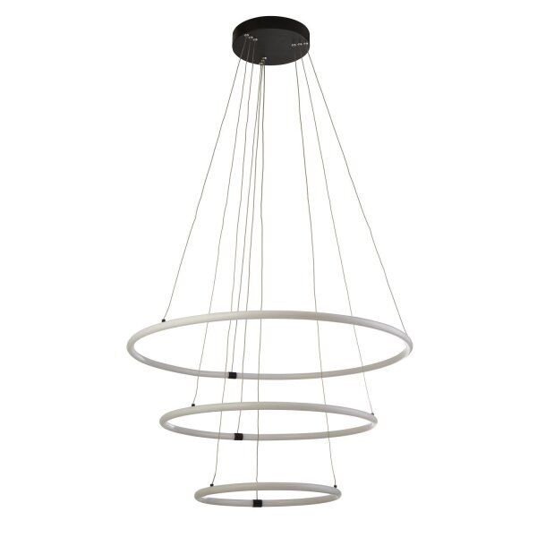 Kronleuchter LED Schwarz Weiß 3000 K 7195 lm Ø 79 cm