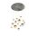 LED Pendelleuchte D: 70 cm in Chrom Kupfer Messing