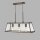 Hängeleuchte Glas Metall B: 65 cm 3x E27 Messing antik
