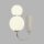 LED Wandleuchte Chrom Weiß 3000 K H: 28 cm Metall Glas
