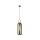 Hängelampe Ø 15 cm E27 in Messing Rauchgrau rund