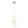 LED Pendelleuchte Glas Ø 18 cm Chrom Weiß 3000 K 2200 lm