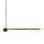 LED Pendelleuchte Schwarz matt Weiß Metall 2700 K B: 1 m