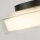 LED Deckenlampe Ø 30 cm IP44 Bad Schwarz matt Weiß