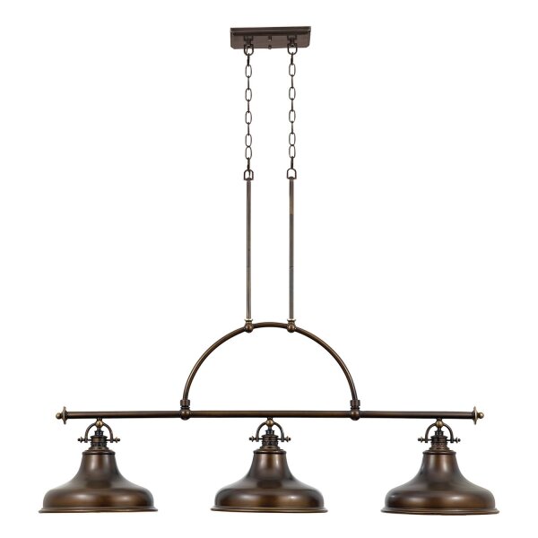 XXL Pendelleuchte RURAL in Bronze Lampe 3xE27