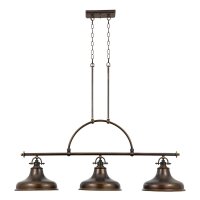 XXL Pendelleuchte RURAL in Bronze Lampe 3xE27