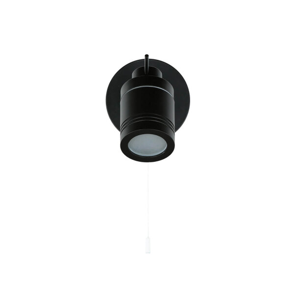 Wandlampe IP44 GU10 Ø 10 cm Schwarz matt verstellbar