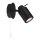 Wandlampe IP44 GU10 Ø 10 cm Schwarz matt verstellbar