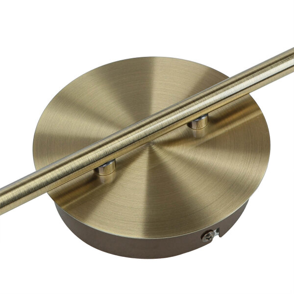Deckenspot 6-flammig IP44 GU10 in Messing Antik Metall Bad