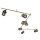Deckenspot 6-flammig IP44 GU10 in Messing Antik Metall Bad