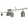 Deckenspot 6-flammig IP44 GU10 in Messing Antik Metall Bad