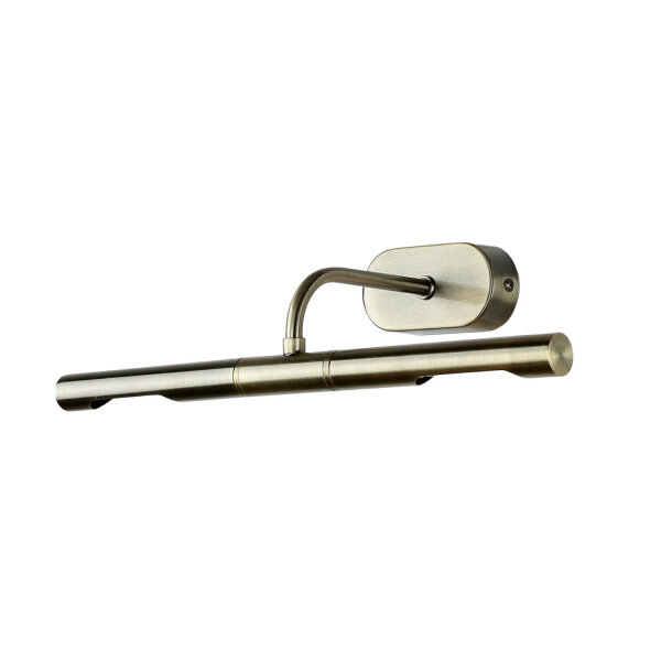 Bilderlampe verstellbar B: 35 cm 2x G9 in Messing antik