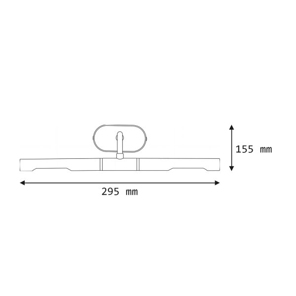 Bilderlampe verstellbar B: 35 cm 2x G9 in Messing antik
