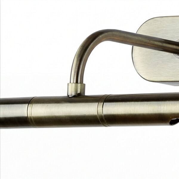Bilderlampe verstellbar B: 35 cm 2x G9 in Messing antik