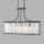 Hängelampe Kristall 78 cm lang 5x E14 Metall Glas