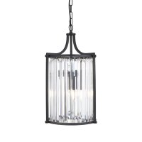 Art Déco Pendelleuchte Schwarz Ø 26 cm...