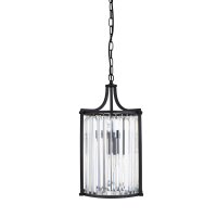 Art Déco Pendelleuchte Schwarz Ø 26 cm...