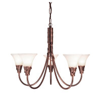 Kronleuchter ROHDIN Rustikal 5x14 kürzbar Lampe