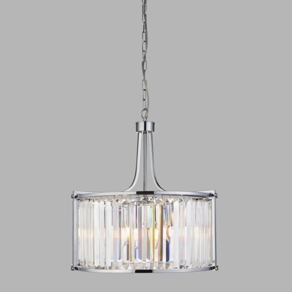 Hängeleuchte Kristall rund Ø 50 cm 5x E14 Art Déco
