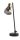 Schreibtischlampe verstellbar 42 cm E14 Rauchglas Metall