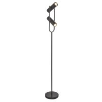 Stehleuchte 2-flammig Schwarz GU10 150 cm Metall verstellbar
