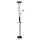 LED Deckenfluter Schwarz USB-Ladestation 177 cm Leselampe
