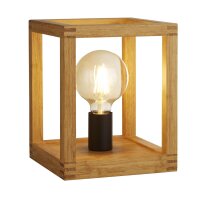 Tischleuchte klein H: 25 cm E27 Natur Bambus Holz